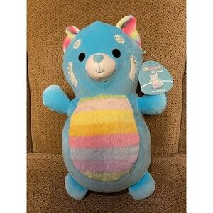 Squishmallows HugMees 14" Vanessa the Rainbow Panda Plush Doll Toy